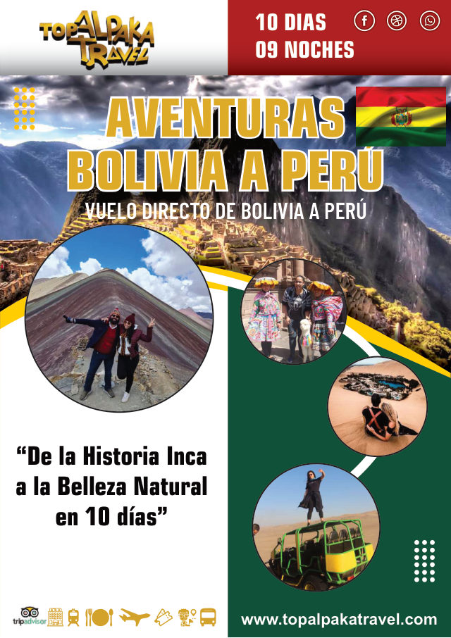 Portada del folleto: Viaje de Bolivia a Perú