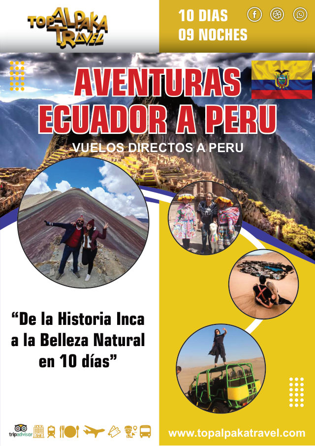 Portada del folleto: Viaje de Ecuador a Perú