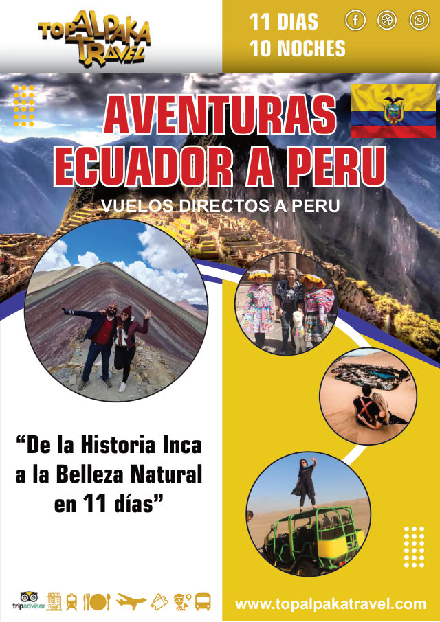 Portada del folleto: Viaje de Ecuador a Perú
