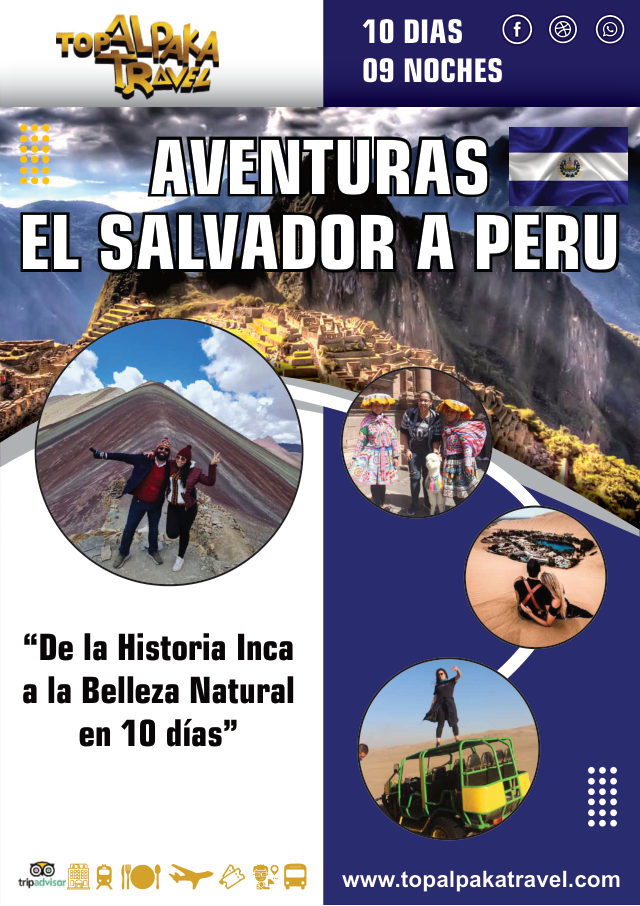 Portada del folleto: Viaje de El Salvador a Perú