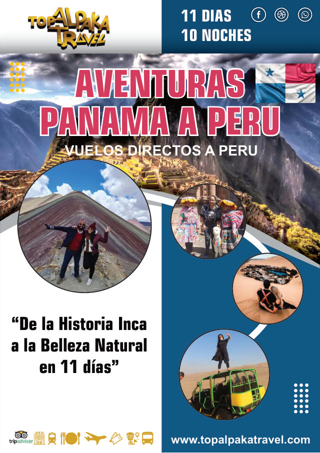 Portada del folleto: Viaje de Panamá a Perú
