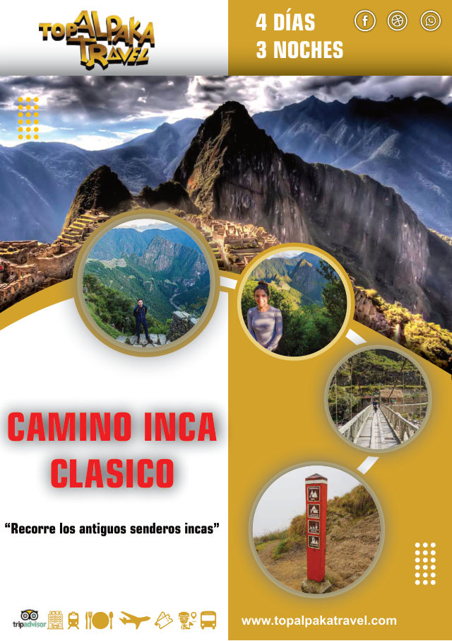Portada del folleto: Camino Inca