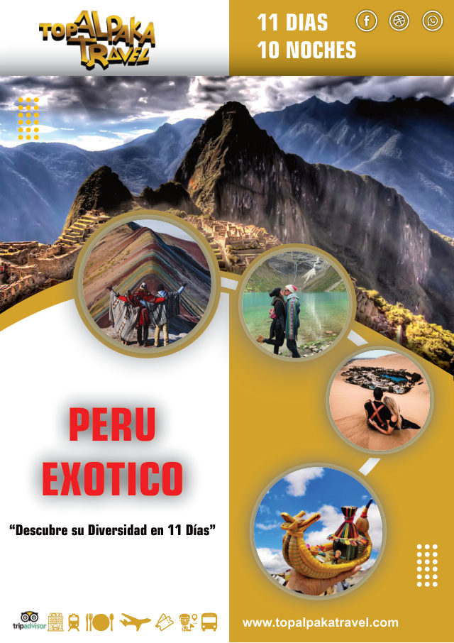 Portada del folleto: Viaje de México a Perú