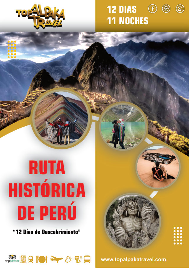 Portada del folleto: Viaje de México a Perú