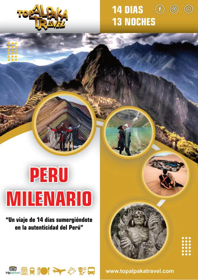 Portada del folleto: Viaje de México a Perú