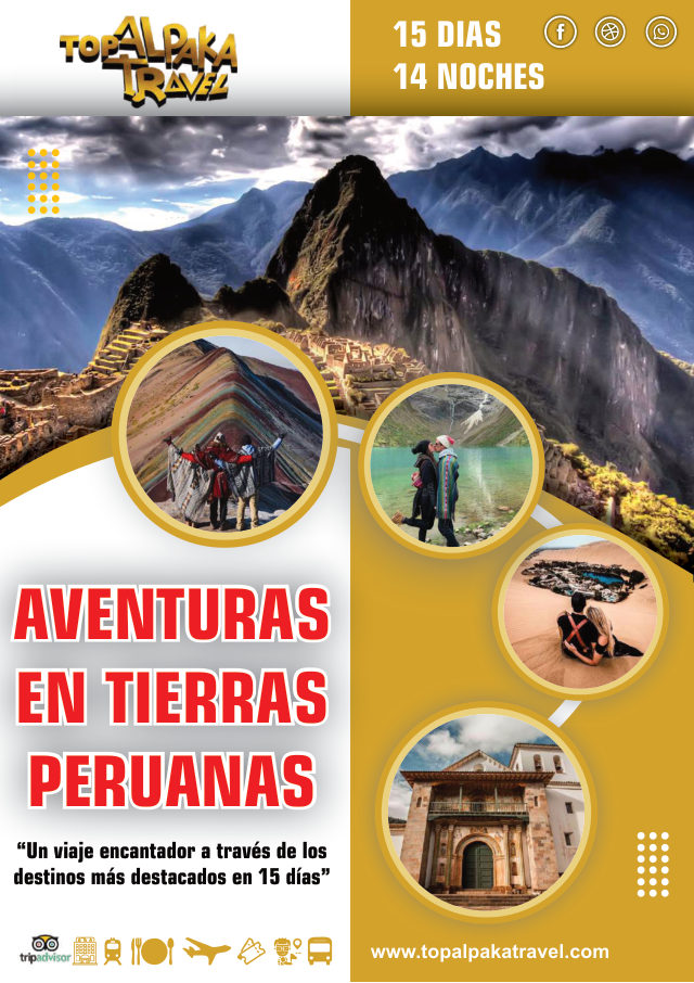 Portada del folleto: Viaje de México a Perú
