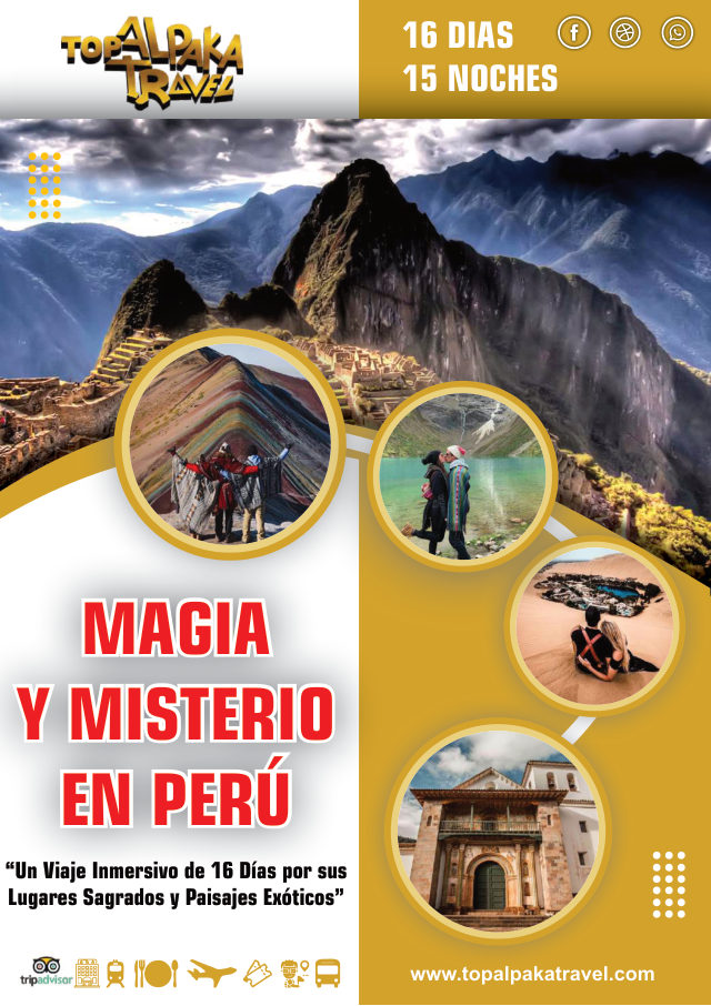 Portada del folleto: Viaje de México a Perú