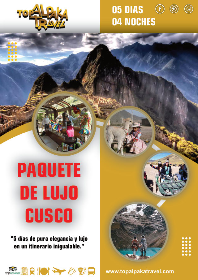 Portada del folleto: Perú de lujo
