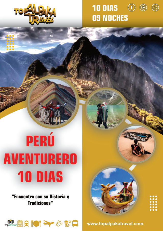 Portada del folleto: Perú aventurero