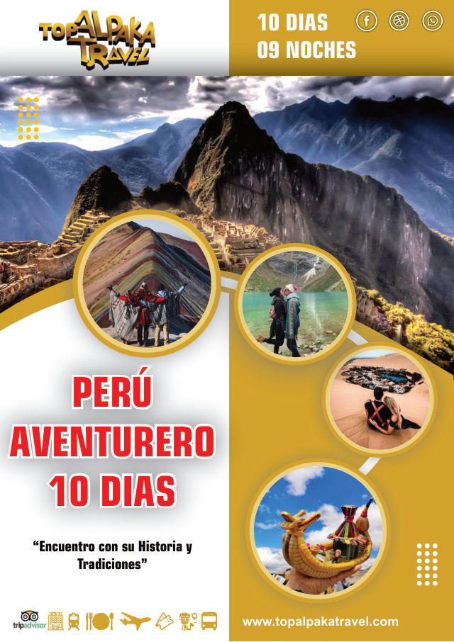 Portada del folleto: Perú aventurero