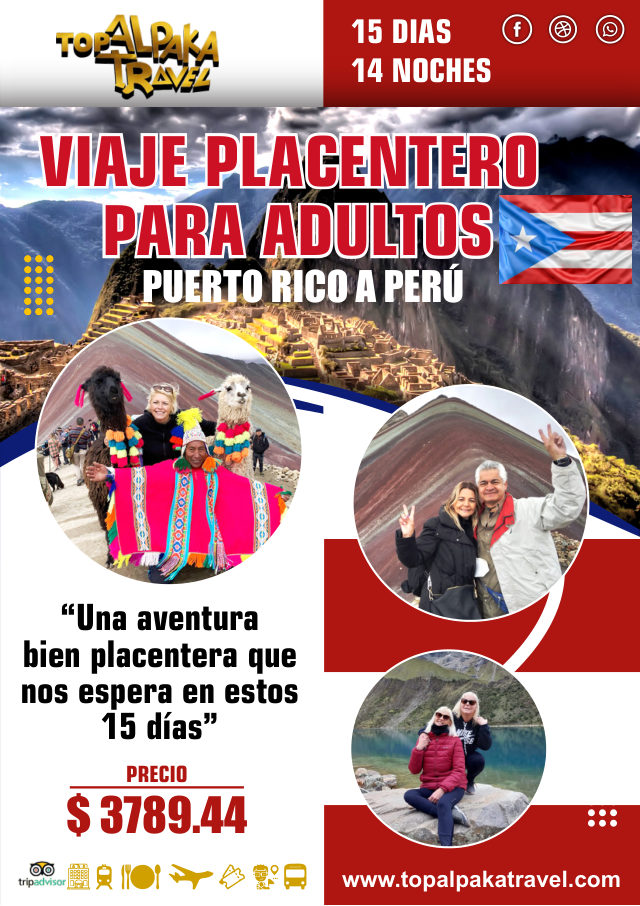 Portada del folleto: Viaje placentero · Puerto Rico
