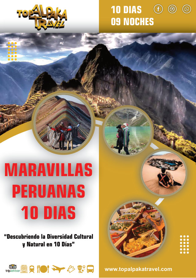 Portada del folleto: Maravillas peruanas